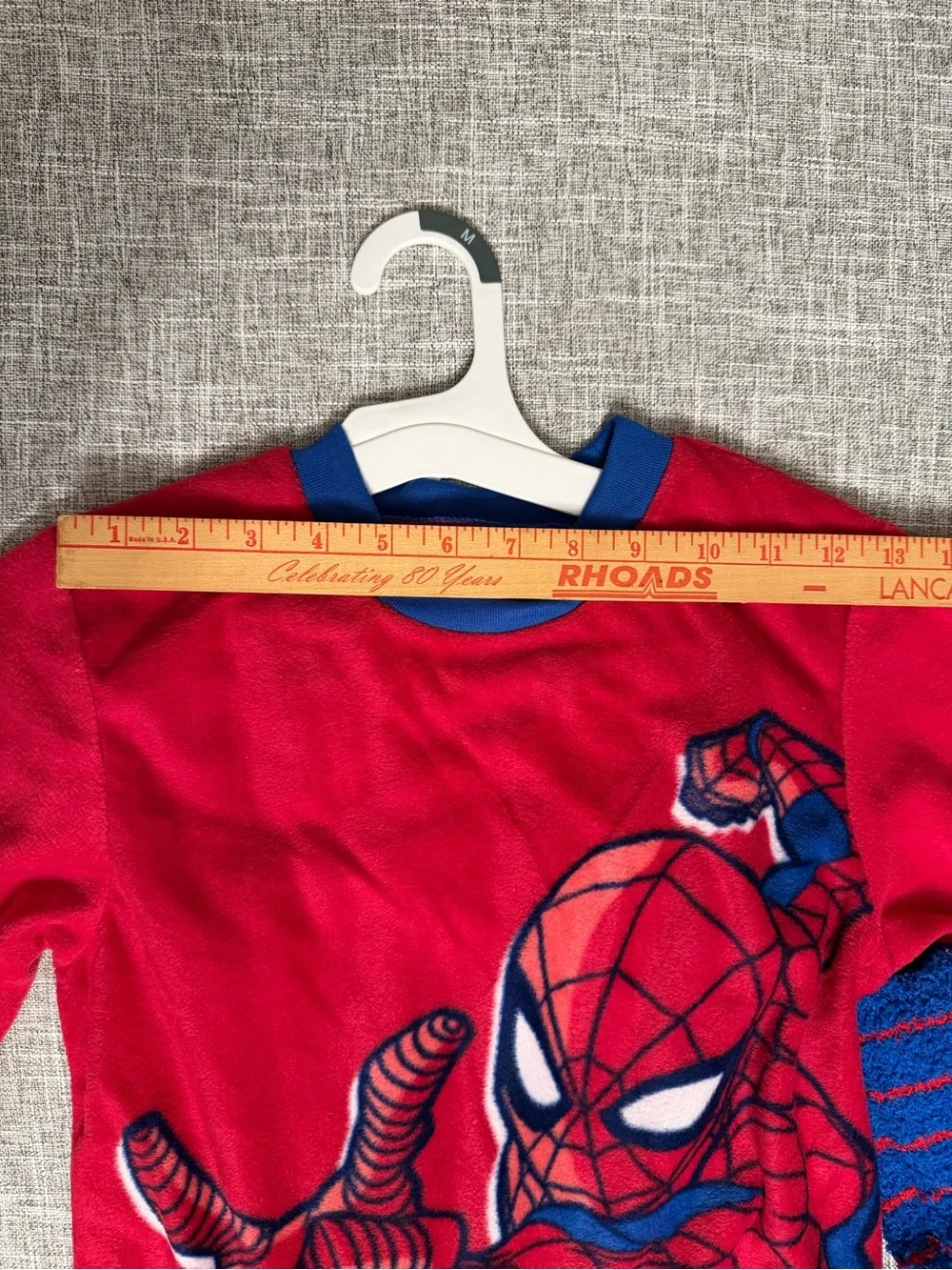 Marvel Spider-Man 3 Piece Fleece Pajama Set with Grip Socks Boys Medium 8/10 NWT